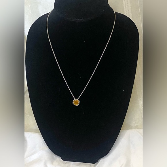 Designer Sterling Silver Citrine Necklace from Peter Thomas Roth - Picture 14 of 15